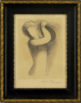 Woman combing