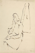 Sitting woman