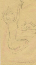 Dreaming , two-sided drawwing II 